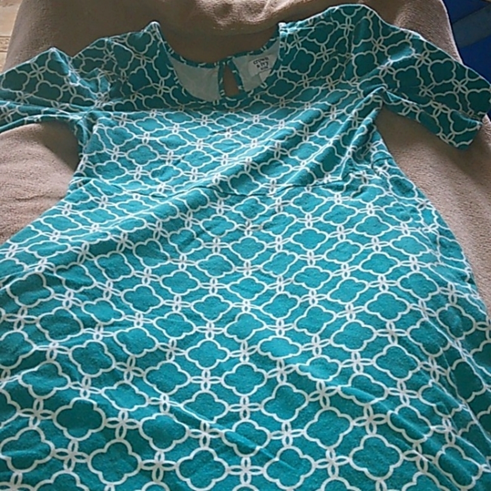 Crown & Ivy aquamarine girls' dress, size M